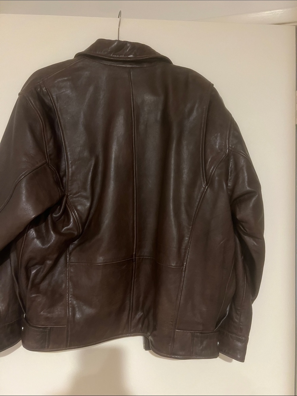 NWT! Lamarque Theia Brown Leather Bomber Jacket - Picture 4 of 7